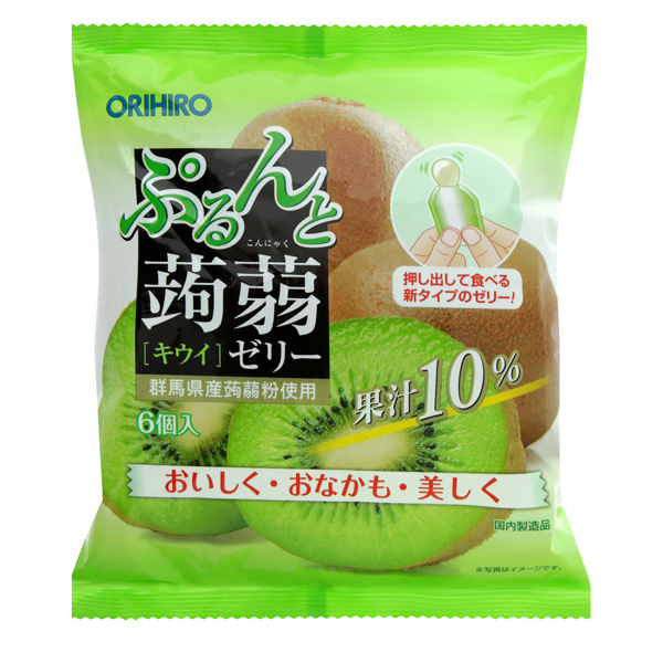 Health Orihiro, Желе КОННЯКУ, киви,порционное,120г. (255743)