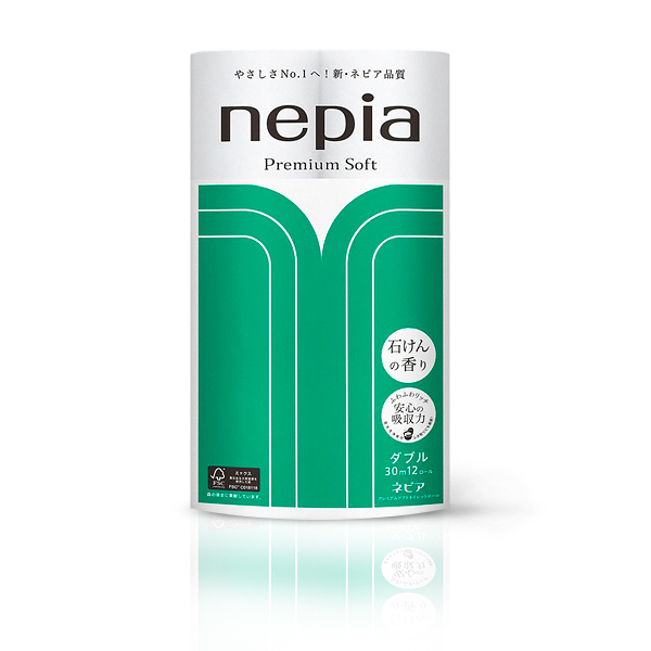 NEPIA Туалетная бумага двухслойная Premium Soft с ароматом мыла 30м. 12 рулона (267876)