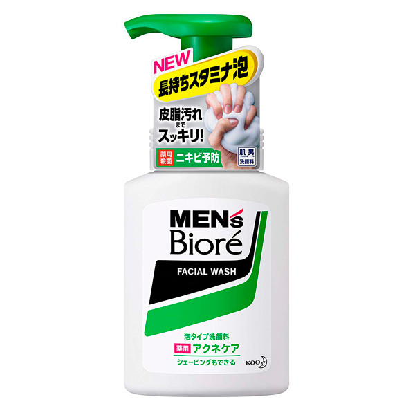 Kao Mens «Biore» - Мужская пенка для умывания и бритья с антибактериальным эффектом с ароматом цитрусовых,150 мл. (277800)