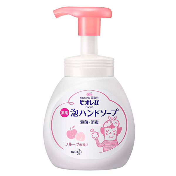 Kao «Biore U» - Жидкое мыло-пенка для рук с антибактериальным эффектом с фруктовым ароматом, диспенсер 250 мл. (289438)
