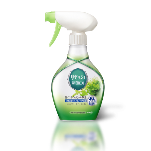 KAO «Resesh» - Спрей с дезодорирующим и антибактериальным эффектом с ароматом зеленой травы, спрей 370 мл. (299499)