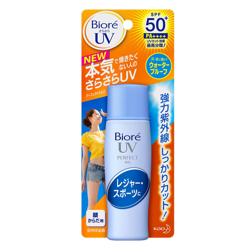 KAO «Biore» - Водостойкое молочко для тела и лица SPF 50+, 40 мл. (303844)