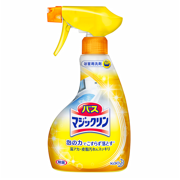KAO «Magiclean Bath» Пенящееся чистящее средство для ванной комнаты с ароматом лимона,спрей 380 мл.(310224)