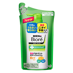 КAO Mens Biore - Пенящееся мыло для тела с противовоспалительным и дезодорирующим эффектом,с цветочным ароматом,см/уп 380 мл. (312846)