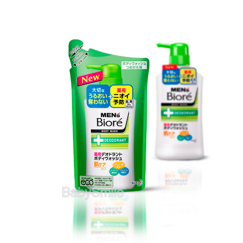 КAO Mens Biore - Пенящееся мыло для тела с противовоспалительным и дезодорирующим эффектом,с цветочным ароматом,см/уп 380 мл. (312846)