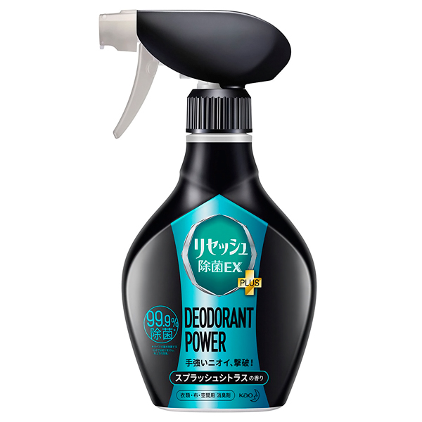 КAO Resesh- Суперэффективный дезодорант-нейтрализатор неприятных запахов с одежды,цитрус,360 мл.(335104)
