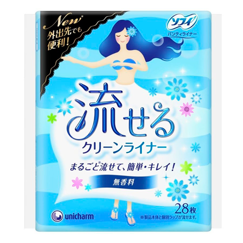 Unicharm «SOFY 28 Kiyora» - Ежедневные женские гигиенические прокладки, 28 шт. (345069)