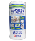 CRECIA Бумажные кухонные полотенца Scottie Fine (можно использ. для мытья и выжимать),рулон 61 лист. (353308)