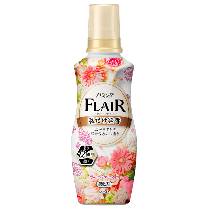  KAO "Flair Fragrance" Кондиционер для белья с антибактериальным эффектом, аромат нежного букета, 520 мл. (407603)