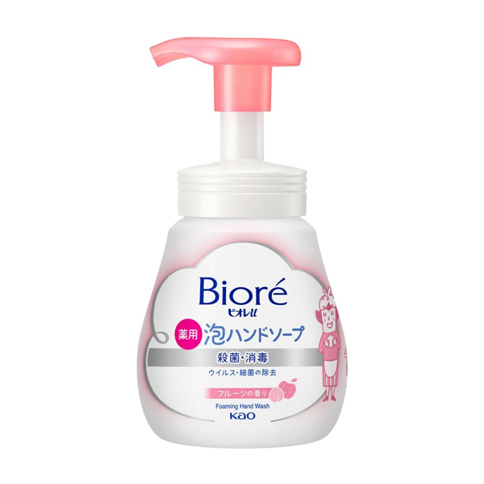 Kao «Biore U» - Жидкое мыло-пенка для рук с антибактериальным эффектом с фруктовым ароматом, диспенсер 240 мл. (416032)