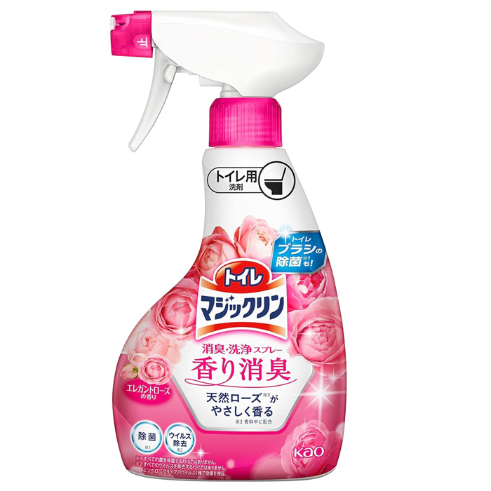 КAO Magiclean Toilet Моющее средство для туалета, с дезодорирующим эффектом , аромат розы, 350 мл. (424921)