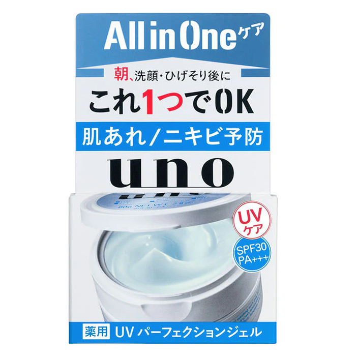 Uno Мужской солнцезащитный гель для лица Все в одном, SPF30 80 г. (460793)