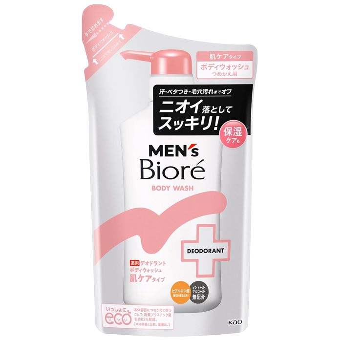 КAO Mens Biore - Пенящееся мыло для тела с противовоспалительным и дезодорирующим эффектом,с цветочным ароматом,см/уп 360 мл. (463227)