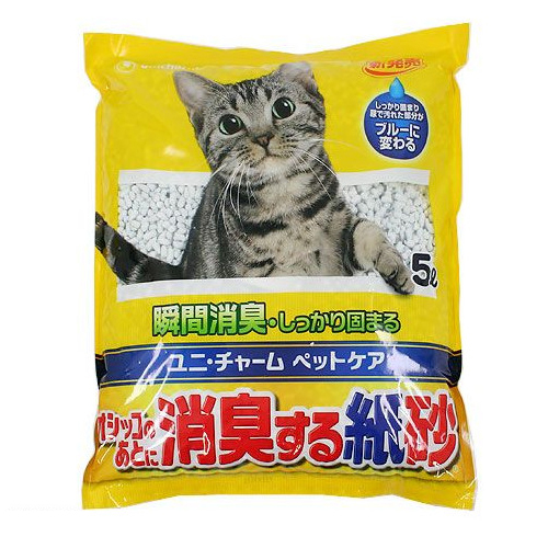 Unicharm «DeoSand Kamisuna» - Наполнитель для кошачьего туалета с сильным дезодорирующим эффектом, мягкая упаковка 5 л. (600092)