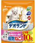 Unicharm «DeoSand» - Наполнитель для кошачьего туалета с большим объемом впитывания (дезодорация+), мягкая упаковка 10л. (600603)
