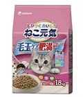 Unicharm «Genki Hairball» - Сухой корм для кошек «Забота о шерсти» Тунец и курица с овощами, упаковка 1,8 кг. (634608)