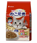 Unicharm «Cat Genki» - Сухой корм для кошек «Тунец, белая рыба и курица с овощами», мягкая упаковка 1 кг. (678305)