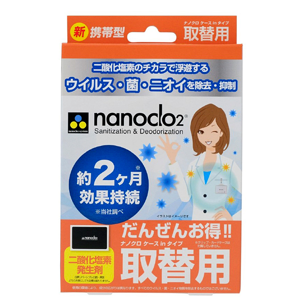 NANOCLO2 Блокатор вирусов индивидуальный, сменная карта, коробка 1 шт