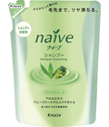 Kracie «Naive» - Шампунь для нормальных волос с экстрактом алоэ и зеленого винограда, запасной блок 400 мл. (715920)