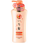 Kracie «Ichikami» - Увлажняющий шампунь для поврежденных волос с абрикосовым маслом и цветочными экстрактами, диспенсер 530 мл. (720924)