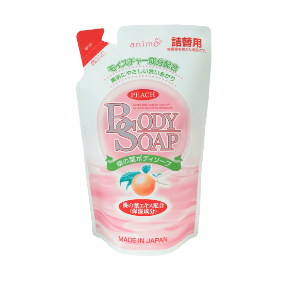 ROCKET SOAP Увлажняющее мыло для тела с экстрактом листьев персика, с ароматом персика, см/б 380 мл.(801489)