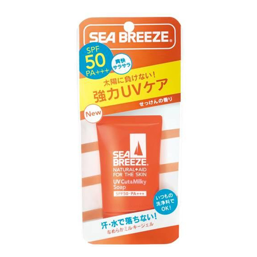 Shiseido «Sea Breeze» - Гель с УФ-фильтром для лица и тела с ароматом молочного мыла «Морской бриз», SPF50 PA + + +, туба  40 гр. (808489)
