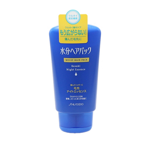 Shiseido «Moist Hair Pack» - Ночная маска-эссенция для поврежденных волос «Интенсивное увлажнение», туба 120 гр. (815425)