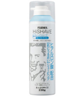 Feather «HiShave» lime - Пена для бритья с гиалуроновой кислотой с лечебным эффектом, 230 г. (833019)