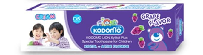 Lion  Kodomo- Детская зубная паста со вкусом винограда, 80 гр. (015302)