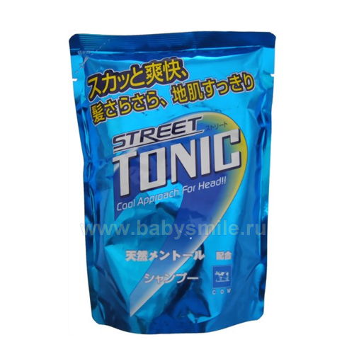 STREET TONIC - Тонизирующий шампунь против перхоти с ментолом, (см/уп)430мл (944502)