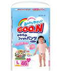 Японские трусики GOON для девочек - L (9-14кг) 46 шт. (goon46_dev)